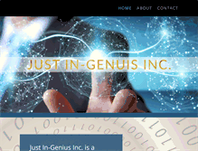 Tablet Screenshot of justin-genius.com